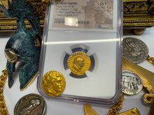 Load image into Gallery viewer, ROMAN EMPIRE &quot;TITUS&quot; 79AD AUREUS NGC F 5X4 ANCIENT COINS CAESAR AUGUSTUS