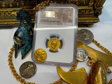 Load image into Gallery viewer, ROMAN EMPIRE &quot;TITUS&quot; 79AD AUREUS NGC F 5X4 ANCIENT COINS CAESAR AUGUSTUS