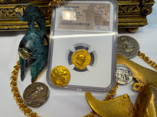 Load image into Gallery viewer, ROMAN EMPIRE &quot;TITUS&quot; 79AD AUREUS NGC F 5X4 ANCIENT COINS CAESAR AUGUSTUS