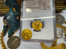 Load image into Gallery viewer, ROMAN EMPIRE &quot;TITUS&quot; 79AD AUREUS NGC F 5X4 ANCIENT COINS CAESAR AUGUSTUS