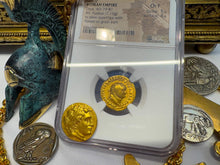 Load image into Gallery viewer, ROMAN EMPIRE &quot;TITUS&quot; 79AD AUREUS NGC F 5X4 ANCIENT COINS CAESAR AUGUSTUS