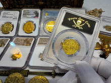 Load image into Gallery viewer, SPAIN 1 ESCUDO PCGS 55 &quot;CARLOS &amp; JOHANNA&quot; 1543-55 PIRATE GOLD COINS TREASURE