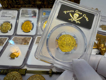 Load image into Gallery viewer, SPAIN 1 ESCUDO PCGS 55 &quot;CARLOS &amp; JOHANNA&quot; 1543-55 PIRATE GOLD COINS TREASURE