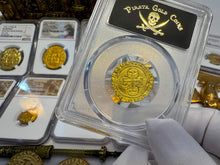 Load image into Gallery viewer, SPAIN 1 ESCUDO PCGS 55 &quot;CARLOS &amp; JOHANNA&quot; 1543-55 PIRATE GOLD COINS TREASURE