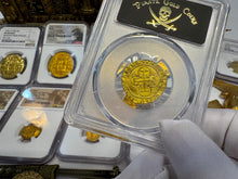 Load image into Gallery viewer, SPAIN 1 ESCUDO PCGS 55 &quot;CARLOS &amp; JOHANNA&quot; 1543-55 PIRATE GOLD COINS TREASURE