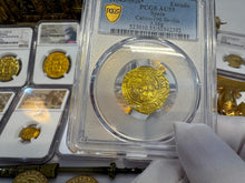 Load image into Gallery viewer, SPAIN 1 ESCUDO PCGS 55 &quot;CARLOS &amp; JOHANNA&quot; 1543-55 PIRATE GOLD COINS TREASURE