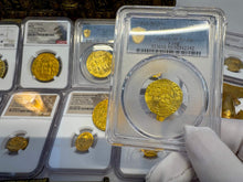 Load image into Gallery viewer, SPAIN 1 ESCUDO PCGS 55 &quot;CARLOS &amp; JOHANNA&quot; 1543-55 PIRATE GOLD COINS TREASURE