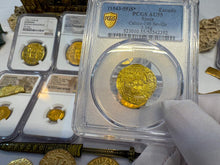 Load image into Gallery viewer, SPAIN 1 ESCUDO PCGS 55 &quot;CARLOS &amp; JOHANNA&quot; 1543-55 PIRATE GOLD COINS TREASURE