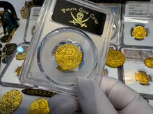 Load image into Gallery viewer, SPAIN 1 ESCUDO PCGS 55 &quot;CARLOS &amp; JOHANNA&quot; 1543-55 PIRATE GOLD COINS TREASURE