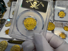 Load image into Gallery viewer, SPAIN 1 ESCUDO PCGS 55 &quot;CARLOS &amp; JOHANNA&quot; 1543-55 PIRATE GOLD COINS TREASURE