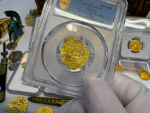 Load image into Gallery viewer, SPAIN 1 ESCUDO PCGS 55 &quot;CARLOS &amp; JOHANNA&quot; 1543-55 PIRATE GOLD COINS TREASURE