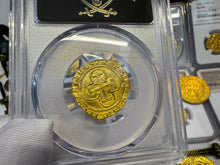 Load image into Gallery viewer, SPAIN 1 ESCUDO PCGS 55 &quot;CARLOS &amp; JOHANNA&quot; 1543-55 PIRATE GOLD COINS TREASURE