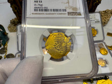 Load image into Gallery viewer, SPAIN 2 ESCUDOS 1598-1665 PHILIP III/ PHILIP IV NGC53 PIRATE GOLD COINS TREASURE