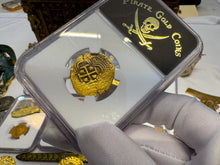 Load image into Gallery viewer, SPAIN 2 ESCUDOS 1598-1665 PHILIP III/ PHILIP IV NGC53 PIRATE GOLD COINS TREASURE