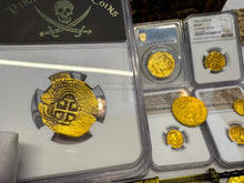 Load image into Gallery viewer, SPAIN 2 ESCUDOS 1598-1665 PHILIP III/ PHILIP IV NGC53 PIRATE GOLD COINS TREASURE