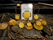 Load image into Gallery viewer, SPAIN 1709/8 PHILIP V 8 ESCUDOS NGC 55 PIRATE GOLD COINS TREASURE DOUBLOON LOOT