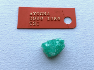 “9.61 CARATS!” ATOCHA 1622 SHIPWRECK EMERALD with MEL FISHER TAG & COA