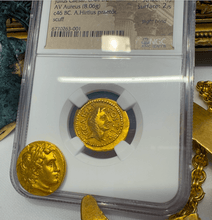 Load image into Gallery viewer, ROMAN IMPERATORIAL &quot;JULIUS CAESAR&quot; 44BC AUREUS NGC CH VF ANCIENT COINS AUGUSTUS