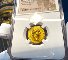 Load image into Gallery viewer, ROMAN EMPIRE &quot;DOMITIAN&quot; 81 AD AUREUS NGC CH VF 5X3 ANCIENT COINS CAESAR AUGUSTUS