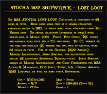 Load image into Gallery viewer, #13 Atocha 1622 Shipwreck &quot;Lost Loot Collection&quot; Bolivia 8 Reales Grade 1 #13