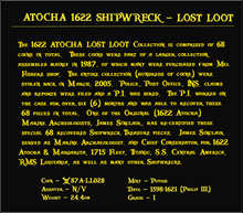 Load image into Gallery viewer, #28 Atocha 1622 Shipwreck &quot;Lost Loot Collection&quot; Bolivia 8 Reales Grade 1 #28