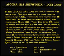 Load image into Gallery viewer, #30 Atocha 1622 Shipwreck &quot;Lost Loot Collection&quot; Bolivia 8 Reales Grade 1 #30