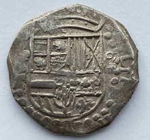 Load image into Gallery viewer, #32 Atocha 1622 Shipwreck &quot;Lost Loot Collection&quot; Bolivia 8 Reales Grade 1 #32