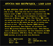 Load image into Gallery viewer, #34 Atocha 1622 Shipwreck &quot;Lost Loot Collection&quot; Bolivia 8 Reales Grade 1 #34