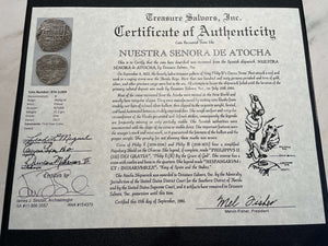 #09 Atocha 1622 Shipwreck "Lost Loot Collection" Bolivia 8 Reales Grade 1 #09
