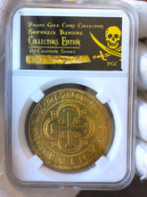 Load image into Gallery viewer, Reproduction Spain 8 Escudos 1701 &quot;Recreation Series&quot; Gold Plated Pirate Gold Coins