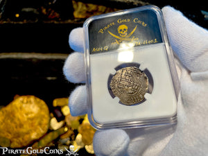 #01 Atocha 1622 Shipwreck "Lost Loot Collection" Bolivia 2 Reales Grade 1 Coin #87A-LL 001
