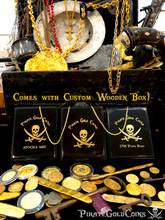 Load image into Gallery viewer, Reproduction Colombia 8 Escudos 1622 Gold Plated Pirate Gold Coins Treasure Collection