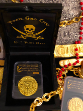 Load image into Gallery viewer, Mexico 8 Escudos 1715 Royal Gold Plated Pirate Gold Coins Shipwreck Collection