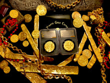 Load image into Gallery viewer, Peru 8 Escudos 1708 Gold Plated Pirate Gold Coins Treasure Collection