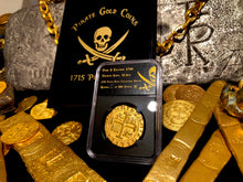 Load image into Gallery viewer, Peru 8 Escudos 1708 Gold Plated Pirate Gold Coins Treasure Collection