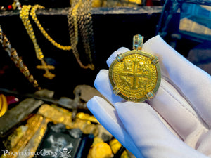 Peru 8 Escudos 1747 "Amazing Brute Style" by the famous SS Jeweler