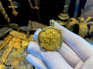 Peru 8 Escudos 1747 "Amazing Brute Style" by the famous SS Jeweler