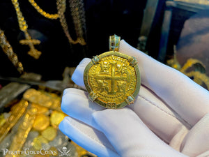 Peru 8 Escudos 1747 "Amazing Brute Style" by the famous SS Jeweler