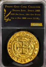 Load image into Gallery viewer, Mexico 8 Escudos 1715 Royal Gold Plated Pirate Gold Coins Shipwreck Collection