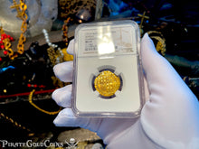 Load image into Gallery viewer, SPAIN 1 ESCUDO NGC 61 &quot;SEVILLE&quot; PIRATE GOLD COINS 1516-56 SHIPWRECK TREASURE COB