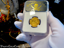 Load image into Gallery viewer, SPAIN 1 ESCUDO NGC 61 &quot;SEVILLE&quot; PIRATE GOLD COINS 1516-56 SHIPWRECK TREASURE COB