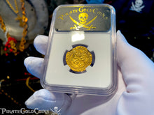 Load image into Gallery viewer, SPAIN 1 ESCUDO NGC 61 &quot;SEVILLE&quot; PIRATE GOLD COINS 1516-56 SHIPWRECK TREASURE COB