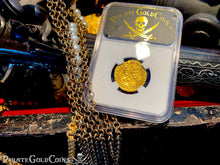 Load image into Gallery viewer, SPAIN 1 ESCUDO NGC 61 &quot;SEVILLE&quot; PIRATE GOLD COINS 1516-56 SHIPWRECK TREASURE COB