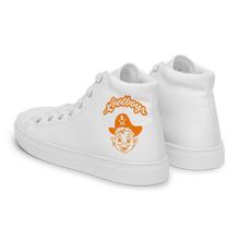 Load image into Gallery viewer, Men’s high top canvas shoes &quot;Baseball&quot; White